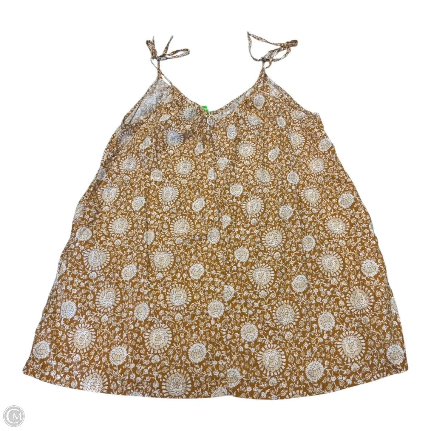 Dress Casual Short By Old Navy In Orange & White, Size: Lp