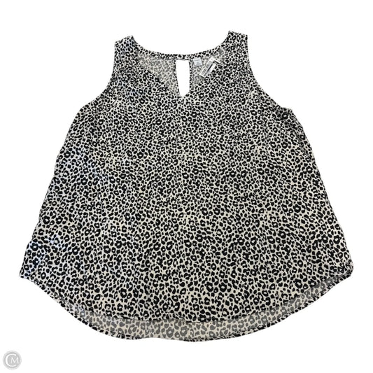 Top Sleeveless By Old Navy In Animal Print, Size: Xl