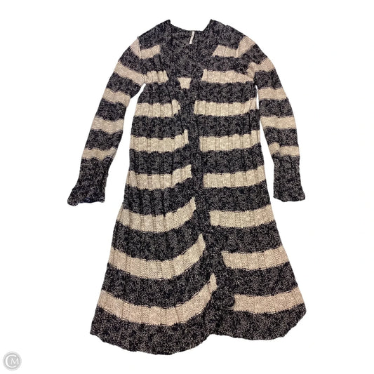 Cardigan By Free People In Blue & Cream, Size: M
