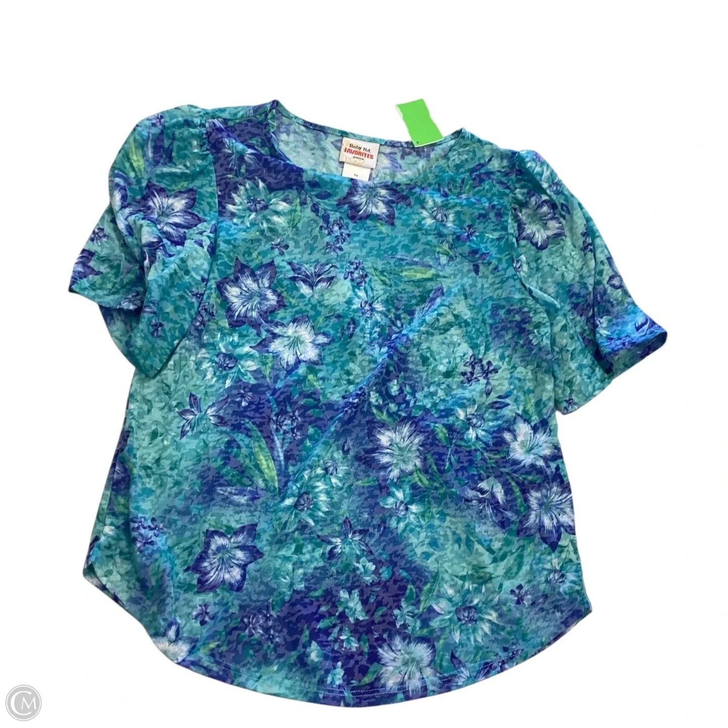 Top Short Sleeve By Ruby Rd In Floral Print, Size: Sp