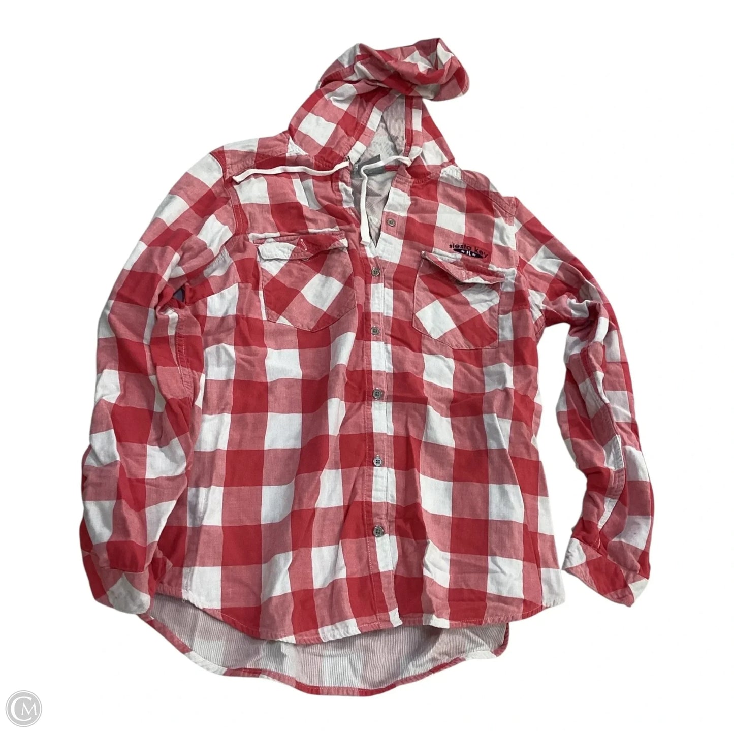 Jacket Shirt By Columbia In Plaid Pattern, Size: L