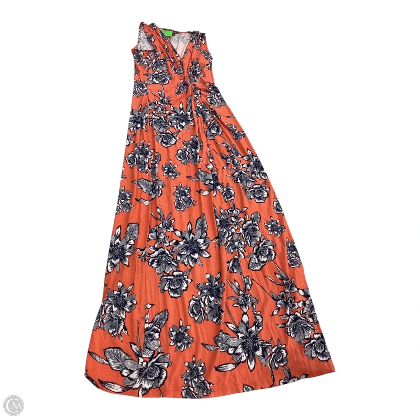 Dress Casual Maxi By Tommy Bahama In Blue & Orange, Size: S