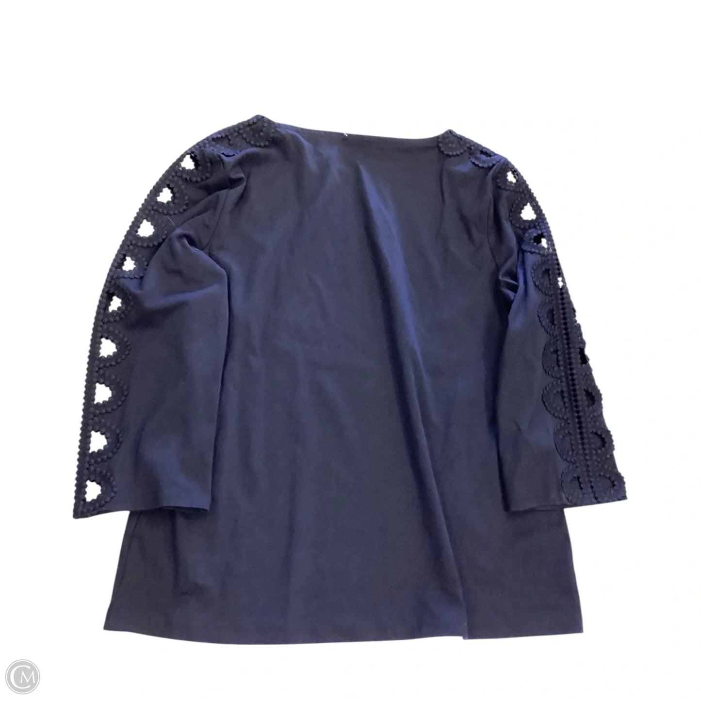 Top Long Sleeve By Talbots In Navy, Size: M