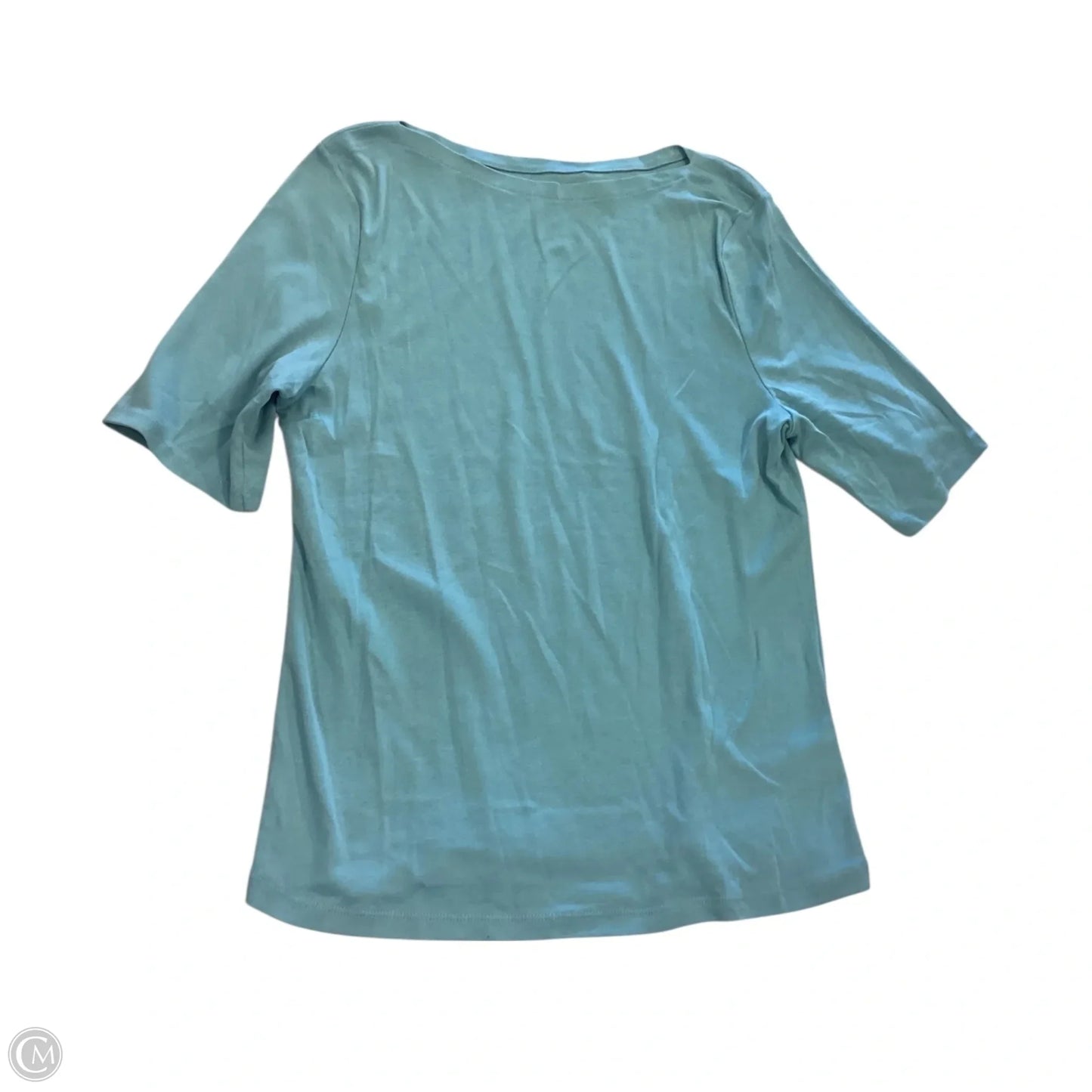 Top Short Sleeve By Charter Club In Blue, Size: L