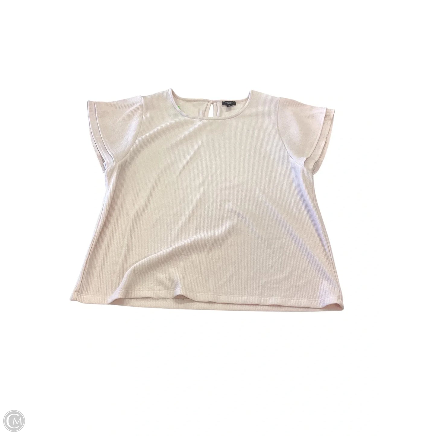 Top Short Sleeve By Ann Taylor In Pink, Size: Xl