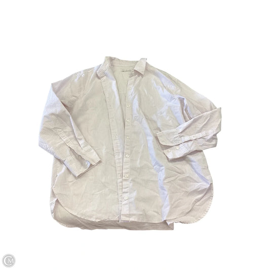 Top Long Sleeve By Abercrombie And Fitch In Striped Pattern, Size: L