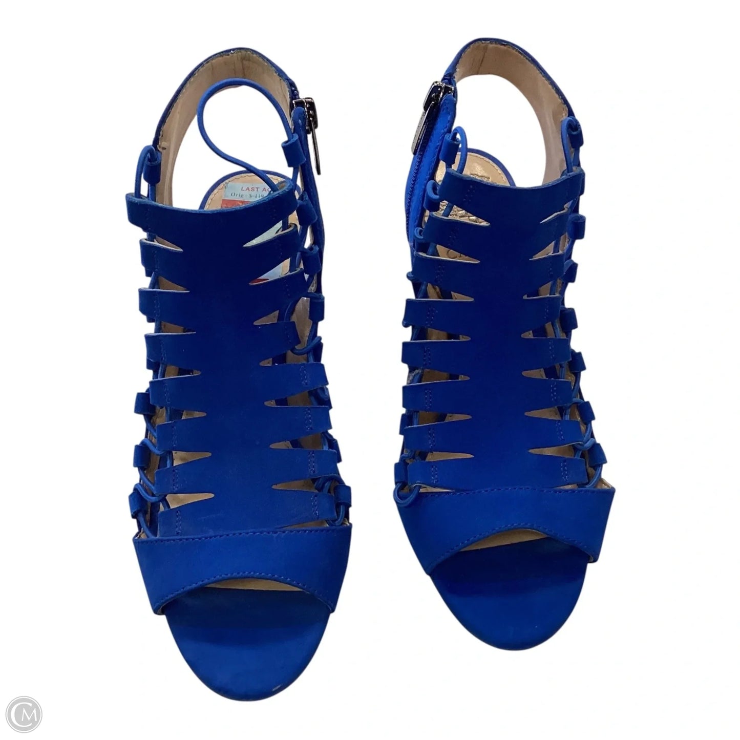 Sandals Heels Block By Vince Camuto In Blue, Size: 8