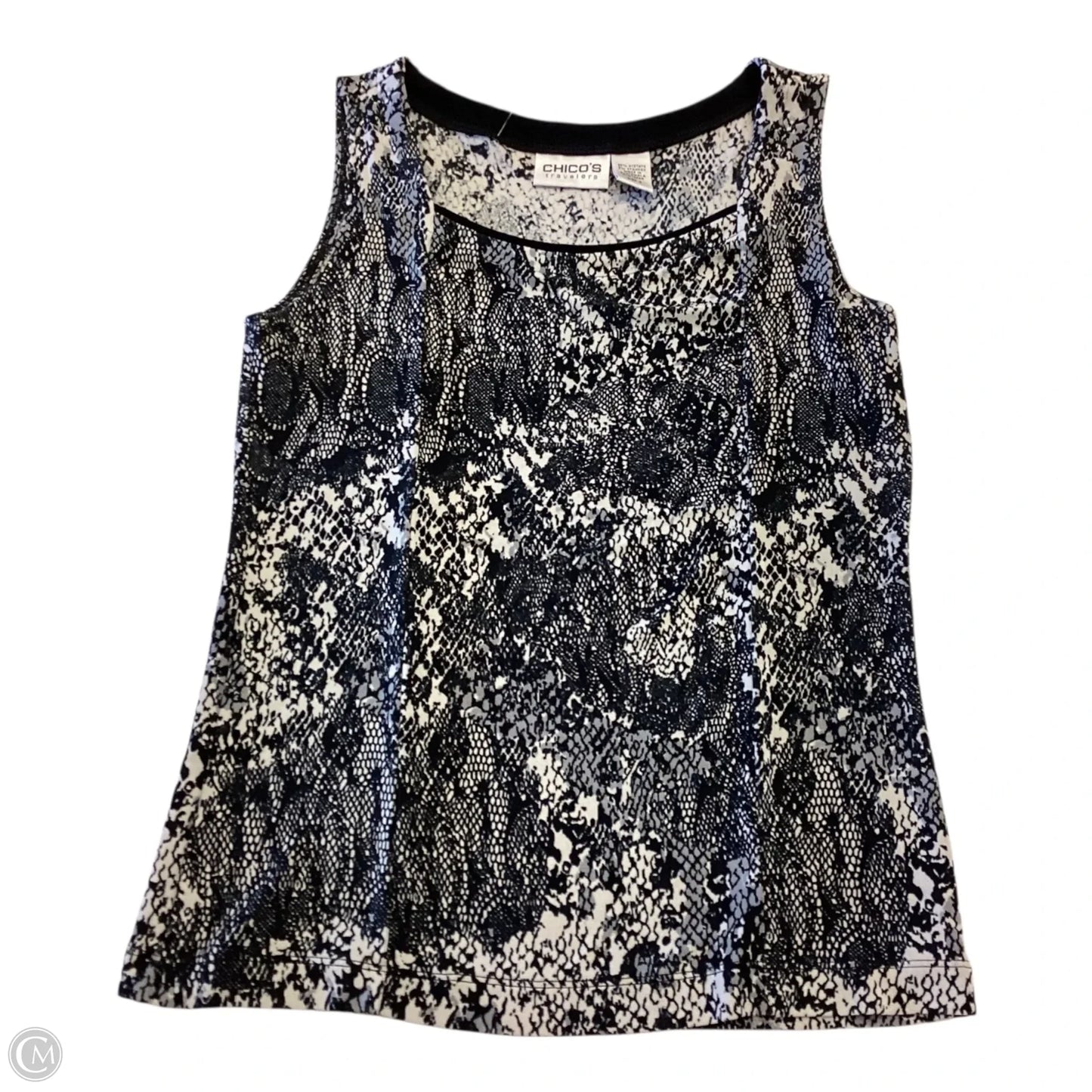Top Sleeveless By Chicos In Animal Print, Size: S