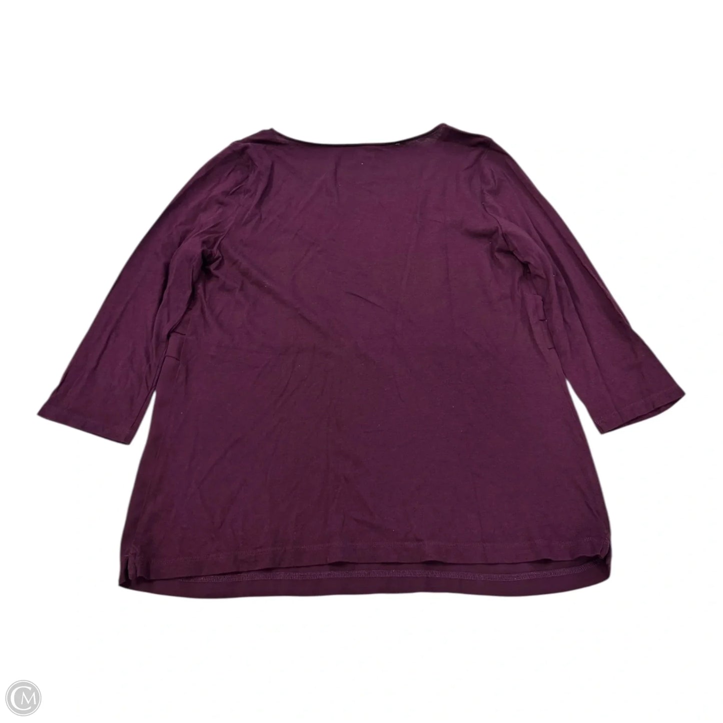 Top Long Sleeve By Loft In Purple, Size: Mp