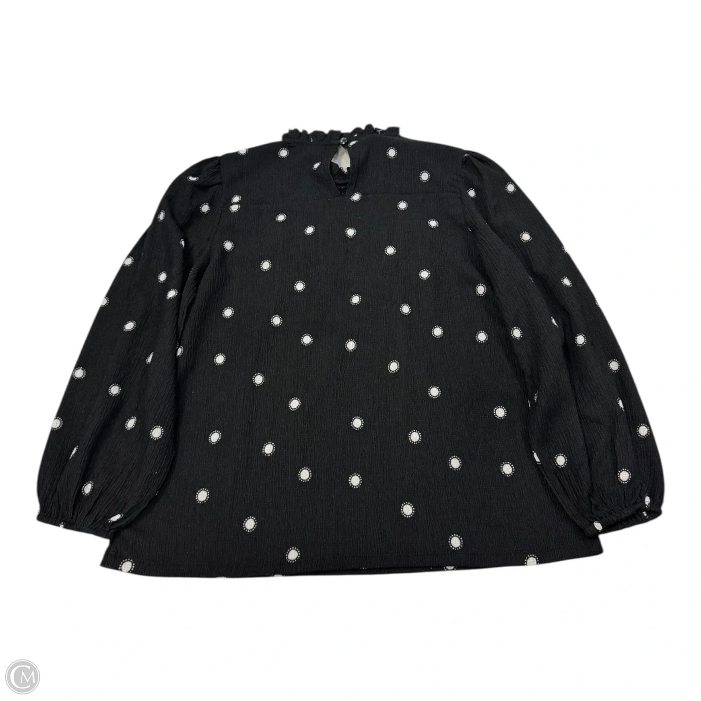 Top Long Sleeve By Ann Taylor In Black & White, Size: Sp