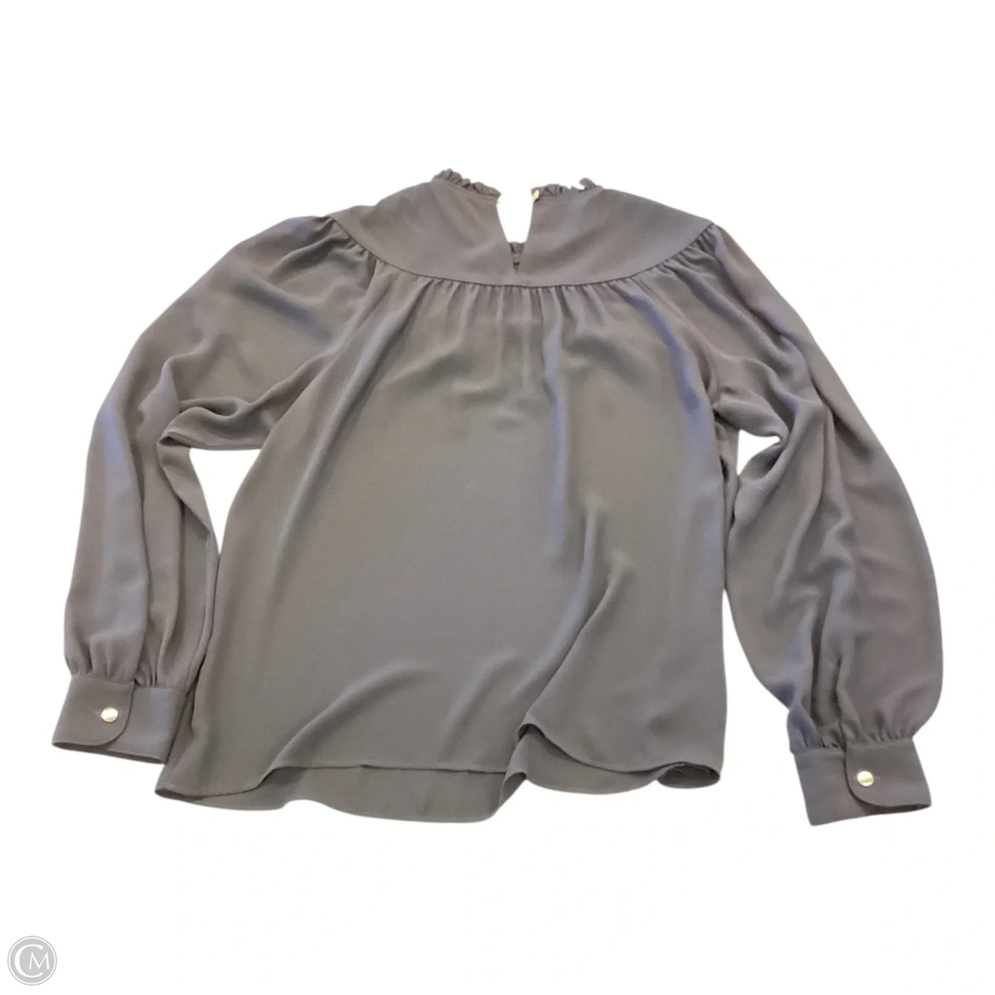 Top Long Sleeve By Loft In Grey, Size: S