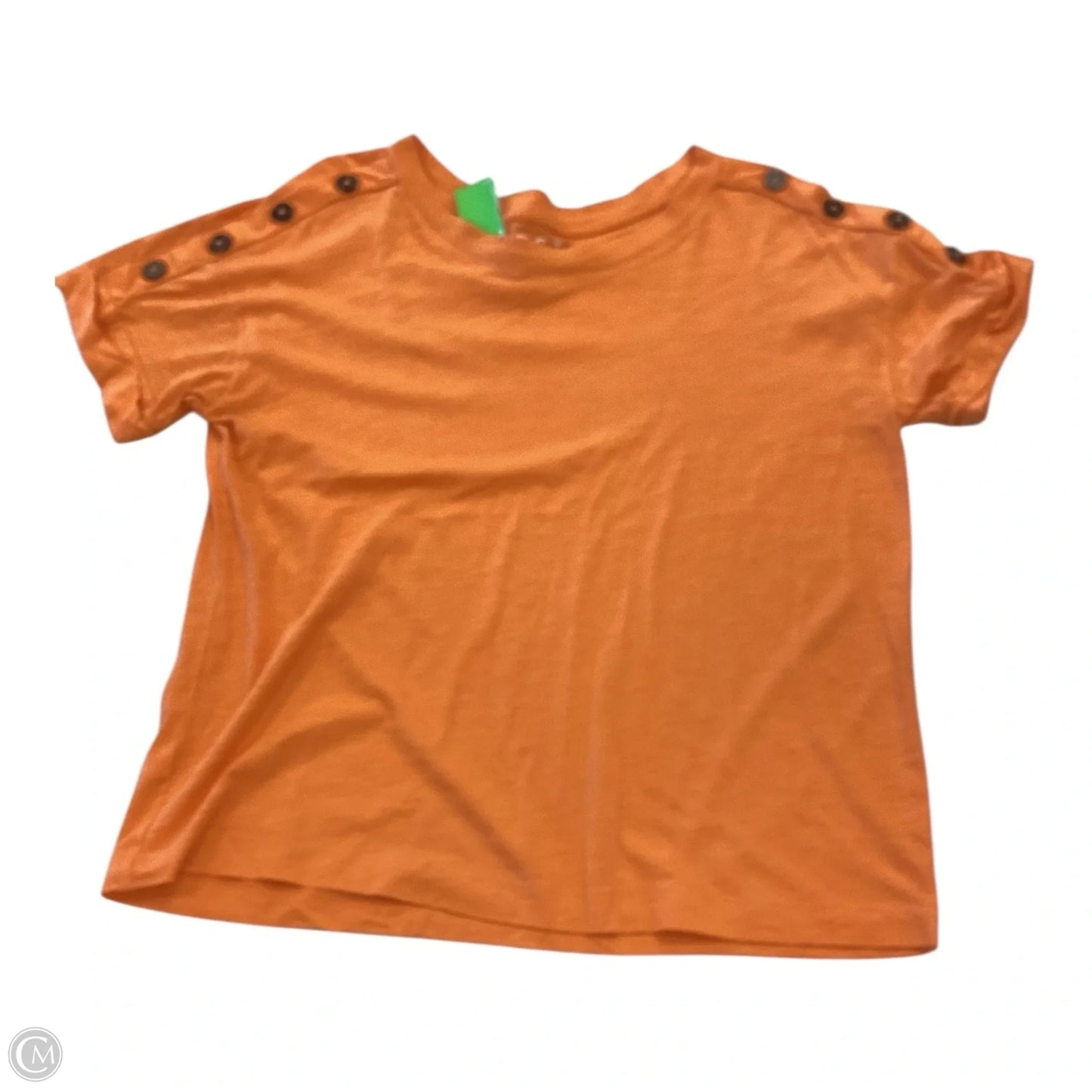 Top Short Sleeve By Loft In Orange, Size: S