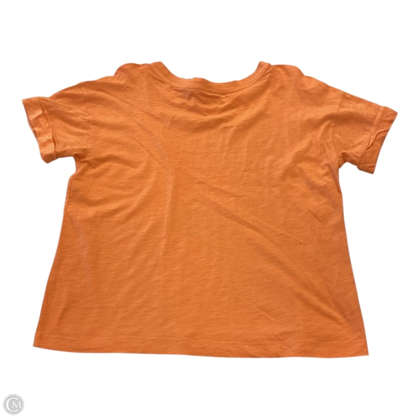 Top Short Sleeve By Loft In Orange, Size: S