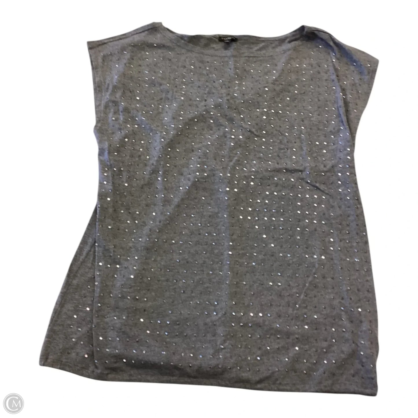 Top Short Sleeve By Talbots In Grey, Size: M