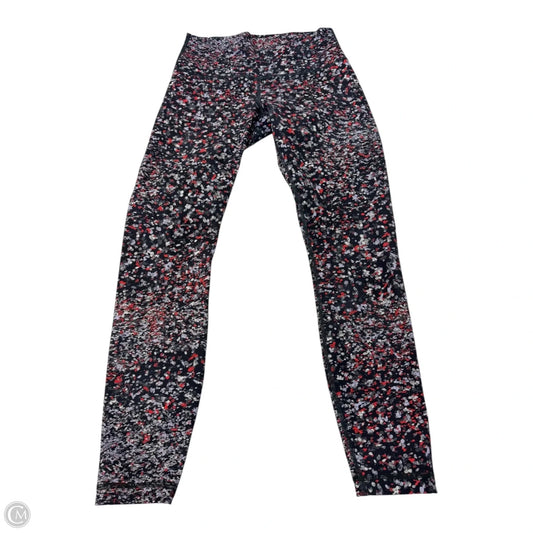 Pants Leggings By Lululemon In Grey & Red, Size: 6