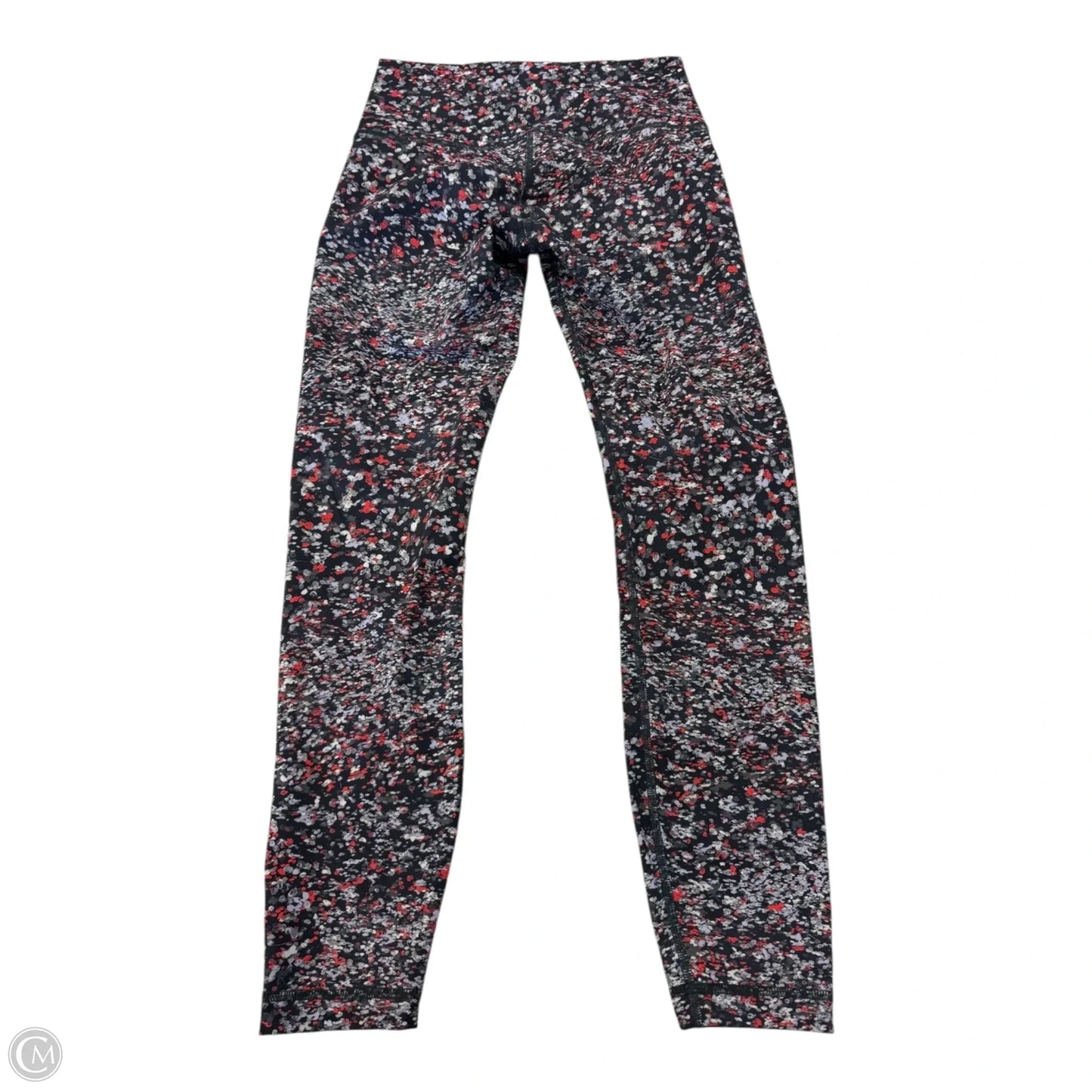 Pants Leggings By Lululemon In Grey & Red, Size: 6