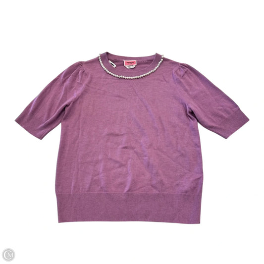 Top Short Sleeve Designer By Kate Spade In Purple, Size: M