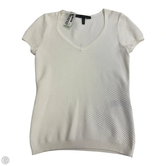 Top Short Sleeve By White House Black Market In White, Size: Xs