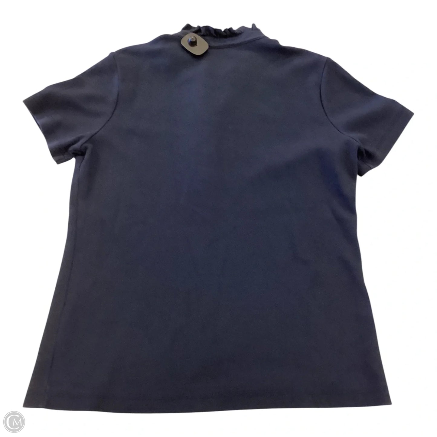 Top Short Sleeve Designer By Tory Burch In Navy, Size: L