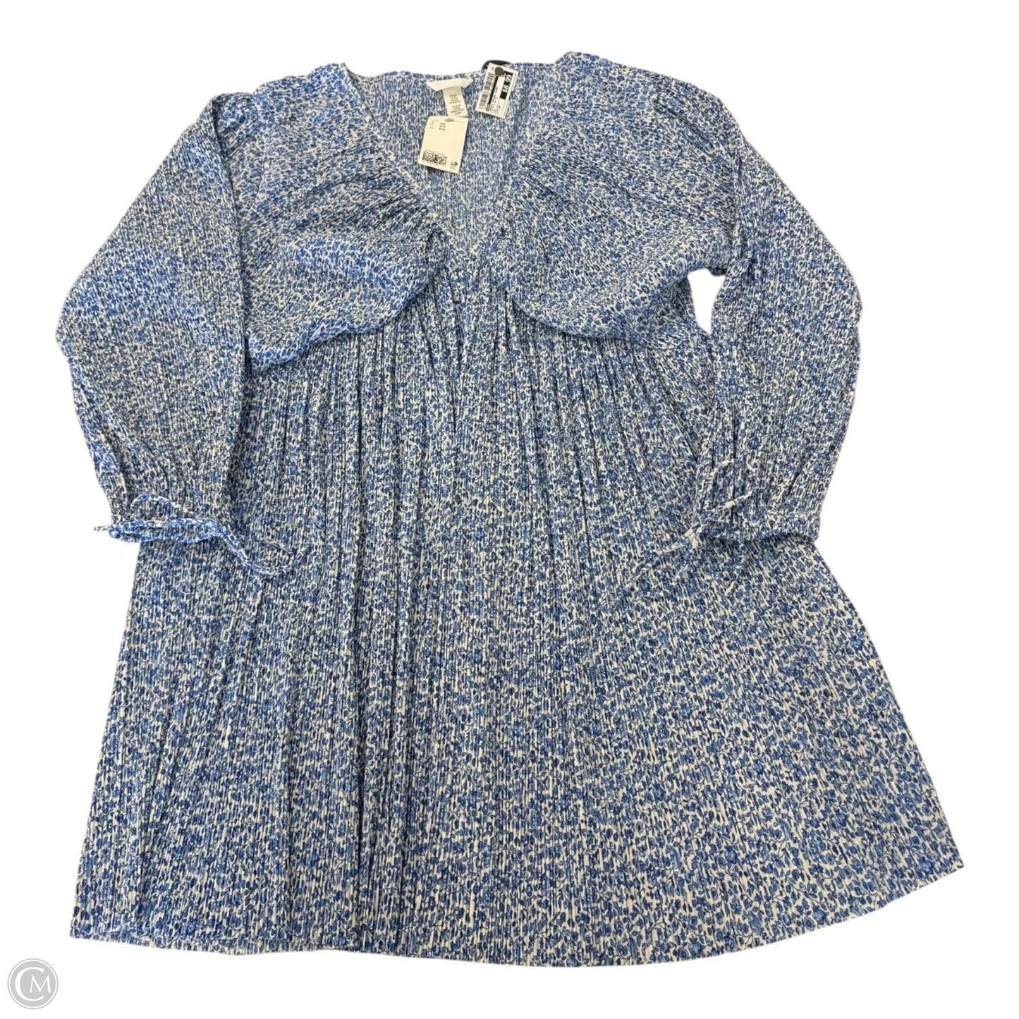 Dress Casual Short By H&m In Blue & White, Size: 3x