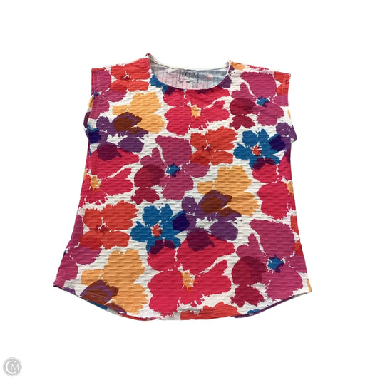 Top Sleeveless By Clothes Mentor In Floral Print, Size: Mp