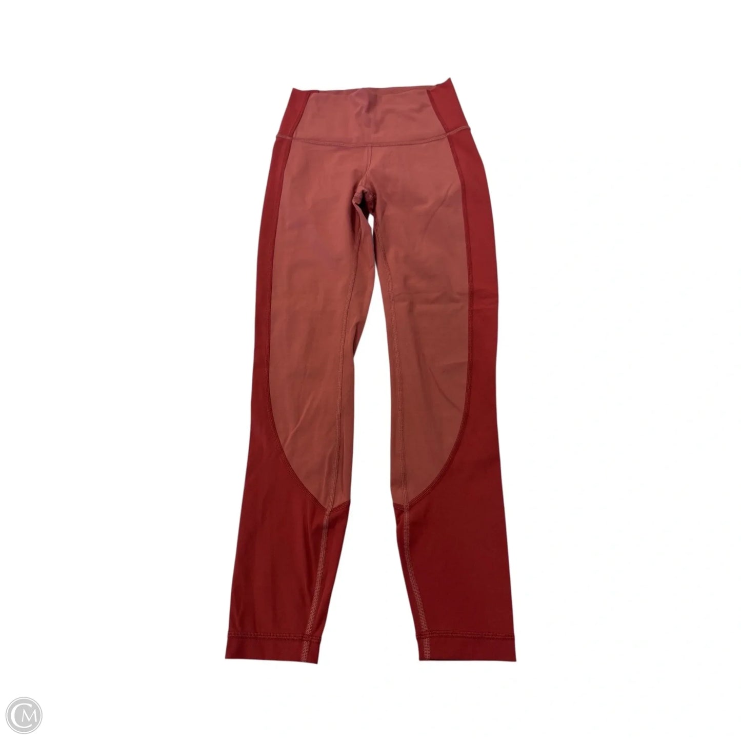 Athletic Leggings By Lululemon In Coral, Size: 2