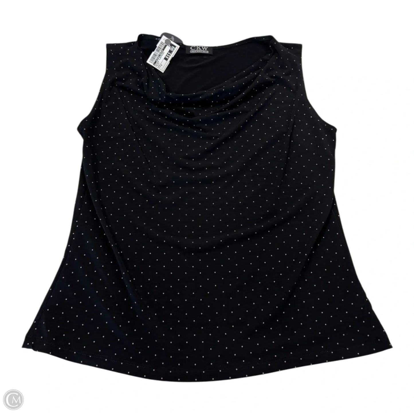 Blouse Sleeveless By Clothes Mentor In Black, Size: M