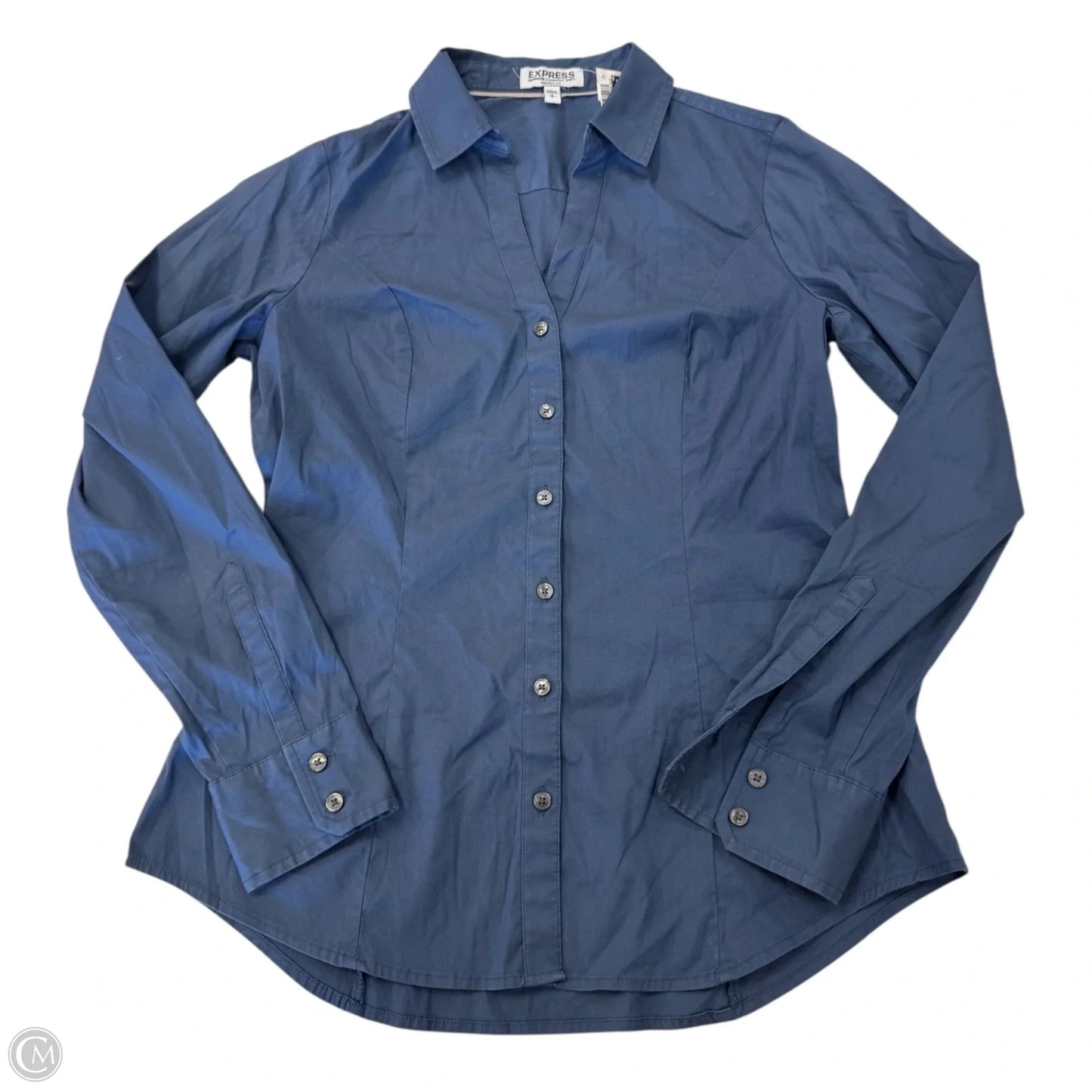 Top Long Sleeve By Express In Blue, Size: S