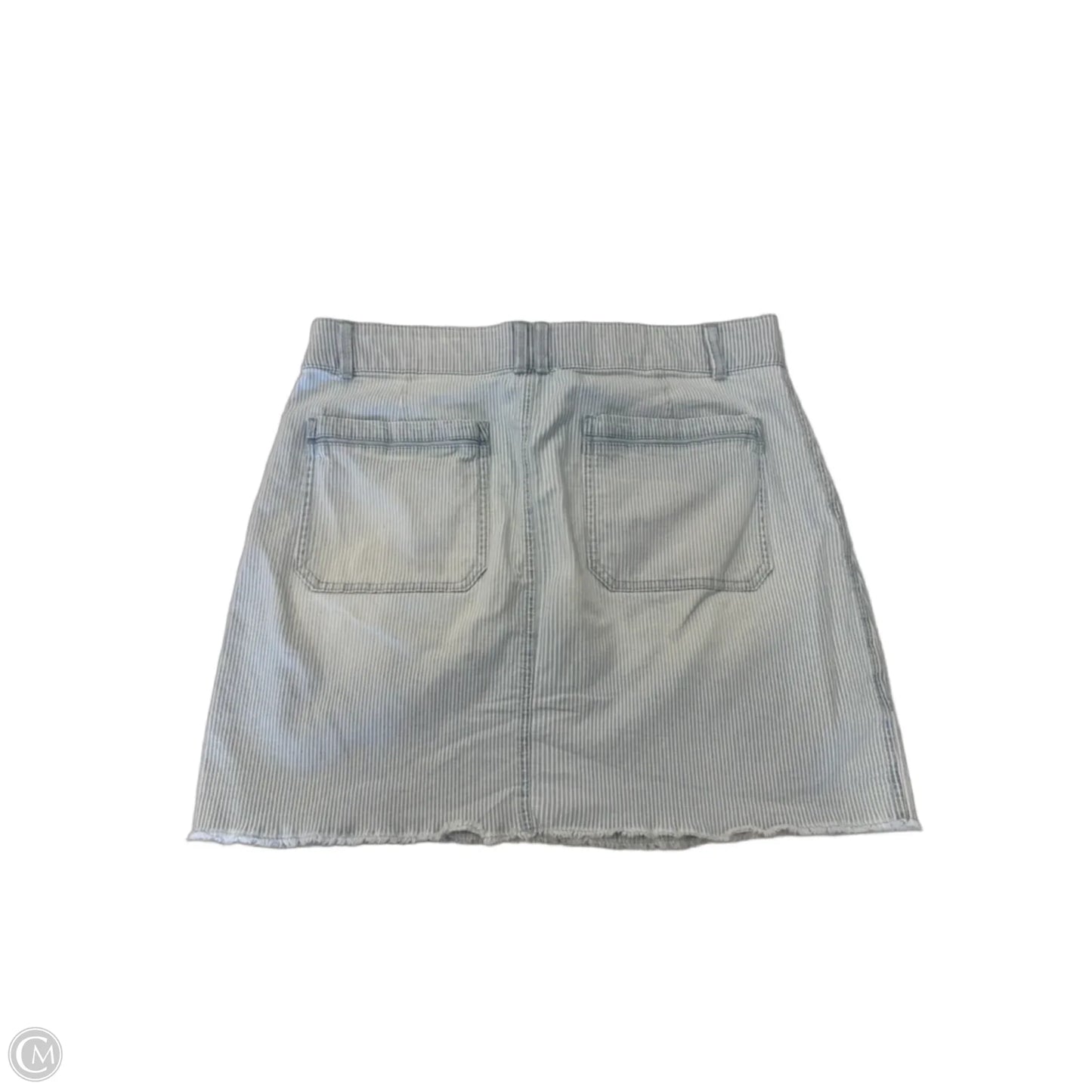 Skirt Mini & Short By Democracy In Striped Pattern, Size: 12