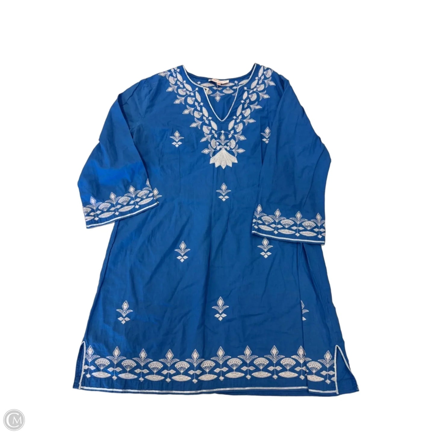Dress Casual Short By Jude Connally In Blue & White, Size: M