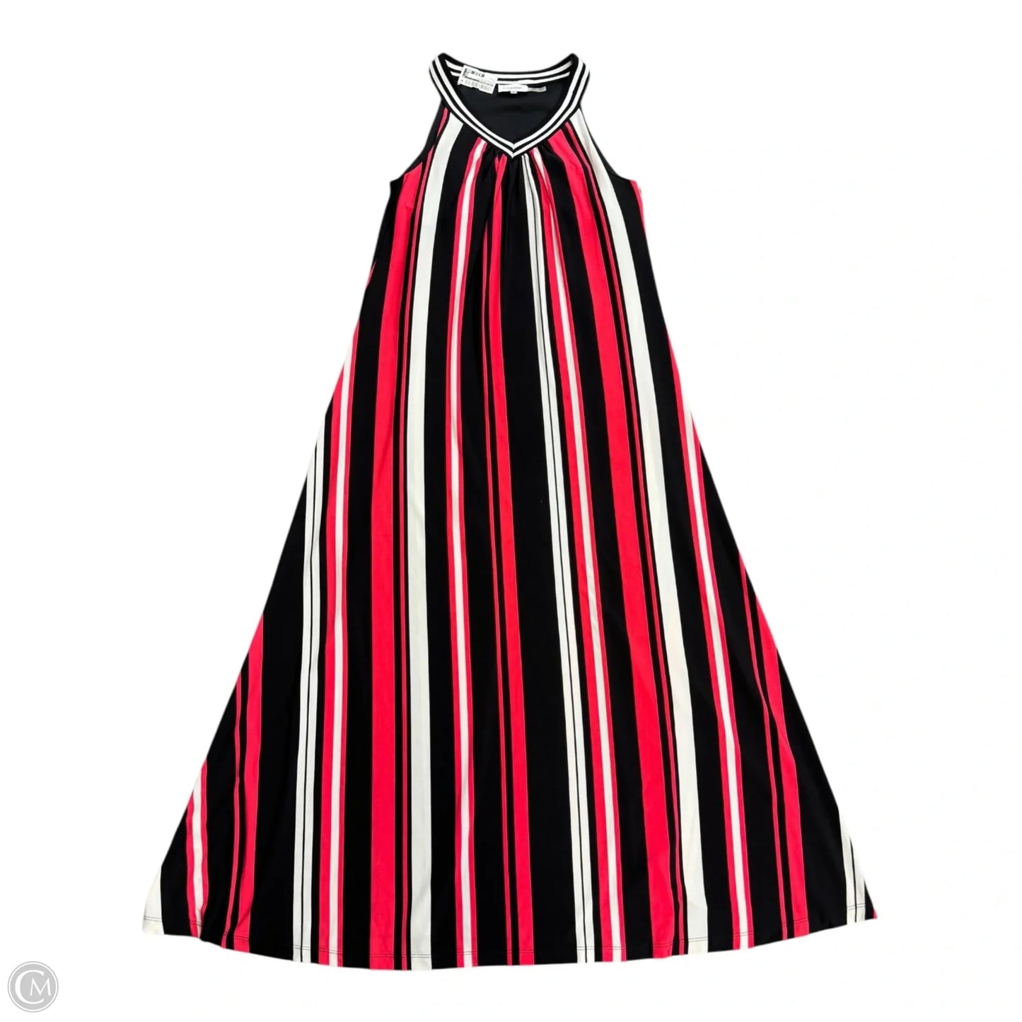 Dress Casual Maxi By Calvin Klein In Striped Pattern, Size: M