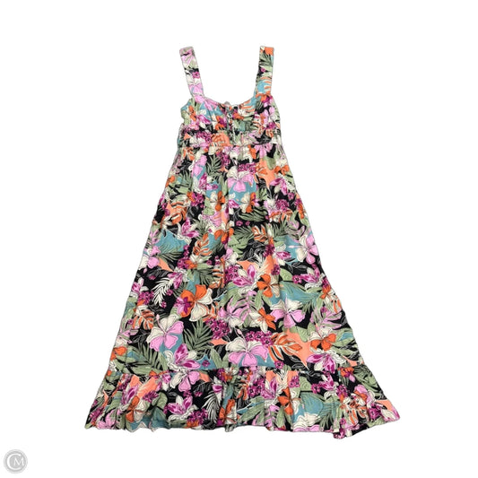 Dress Casual Maxi By Roxy In Floral Print, Size: Xl