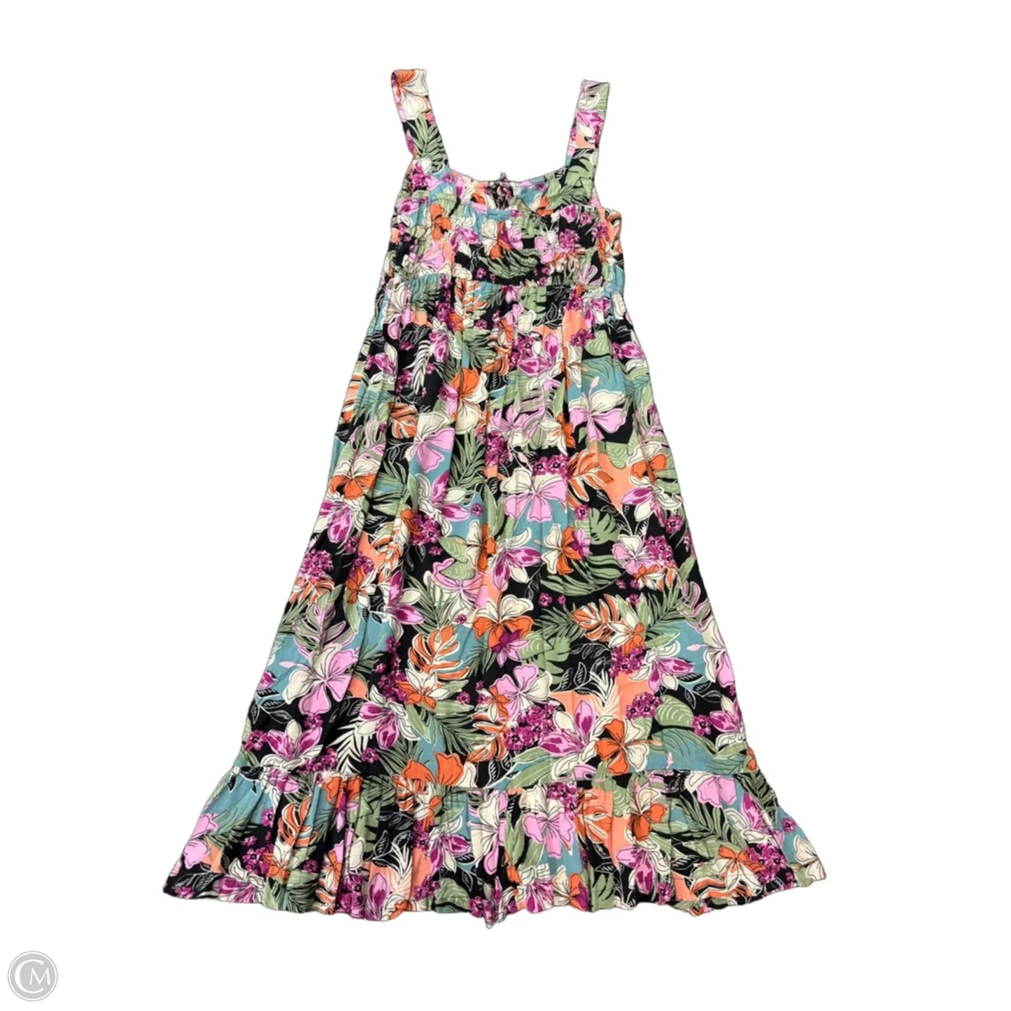 Dress Casual Maxi By Roxy In Floral Print, Size: Xl