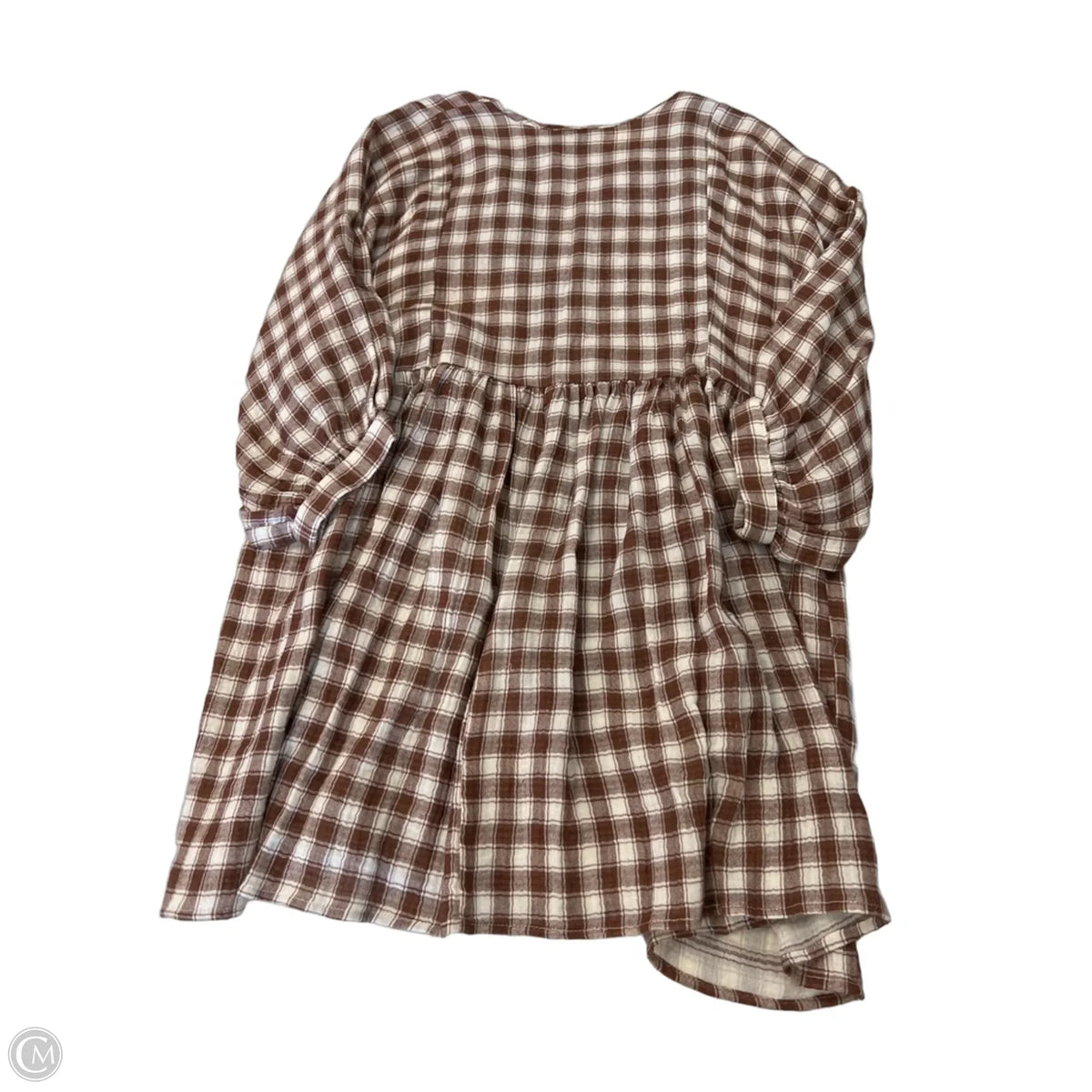 Dress Casual Short By Fabrik In Checkered Pattern, Size: S