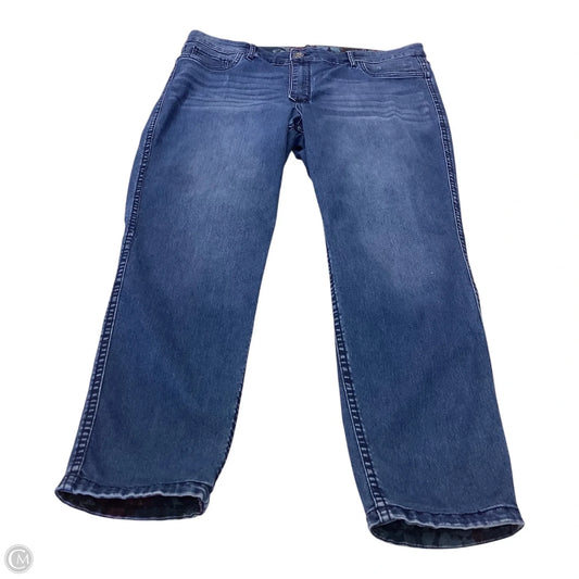 Jeans Straight By Clothes Mentor In Floral Print, Size: 14