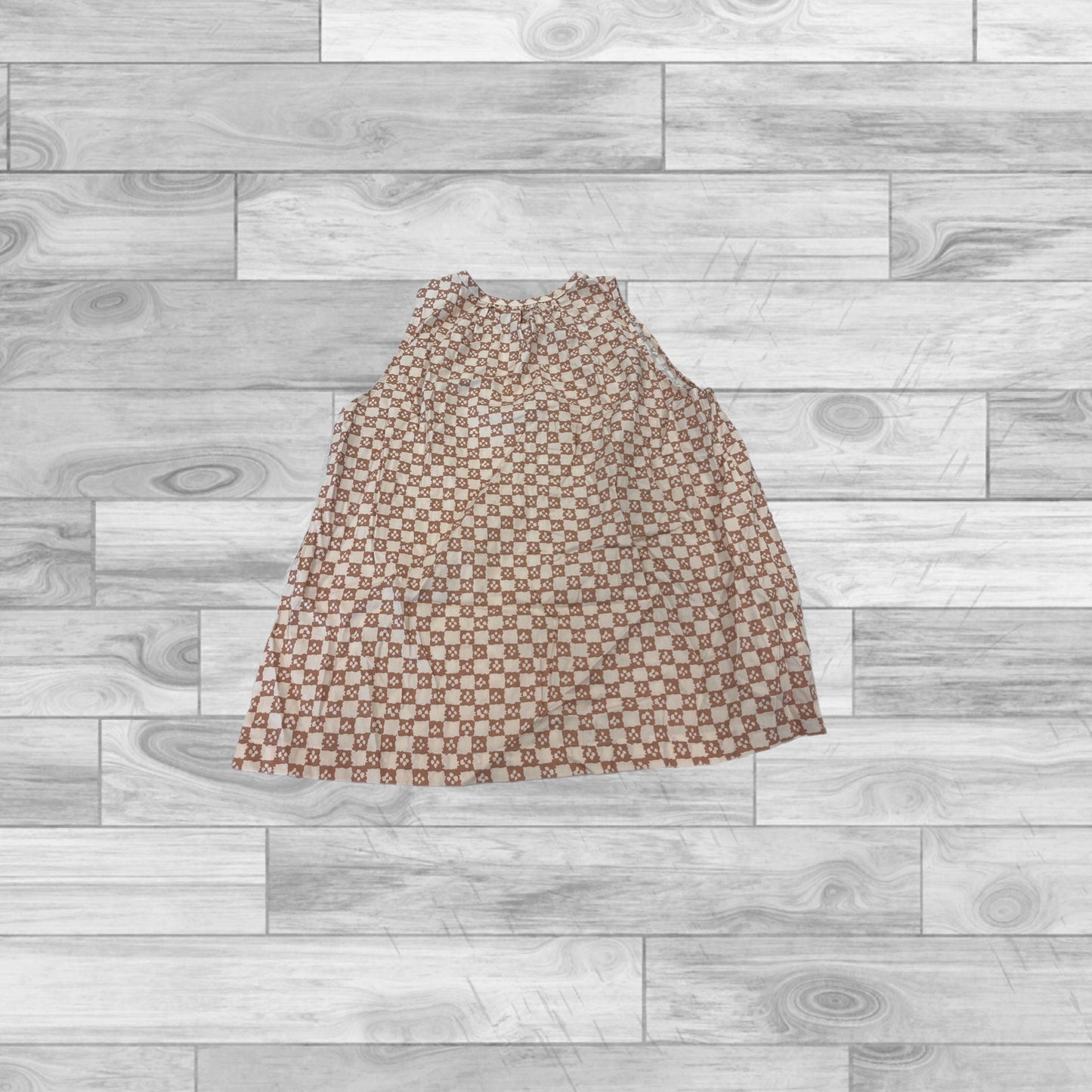 Beige Top Sleeveless Loft, Size Petite   S