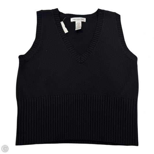 Vest Sweater By Jones New York In Black, Size: L
