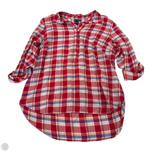Top Long Sleeve By Gap In Red, Size: L