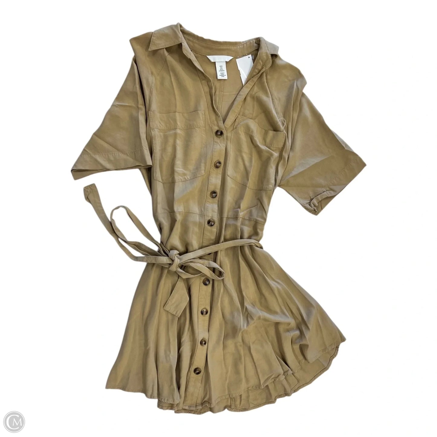 Dress Casual Short By H&m In Tan, Size: S
