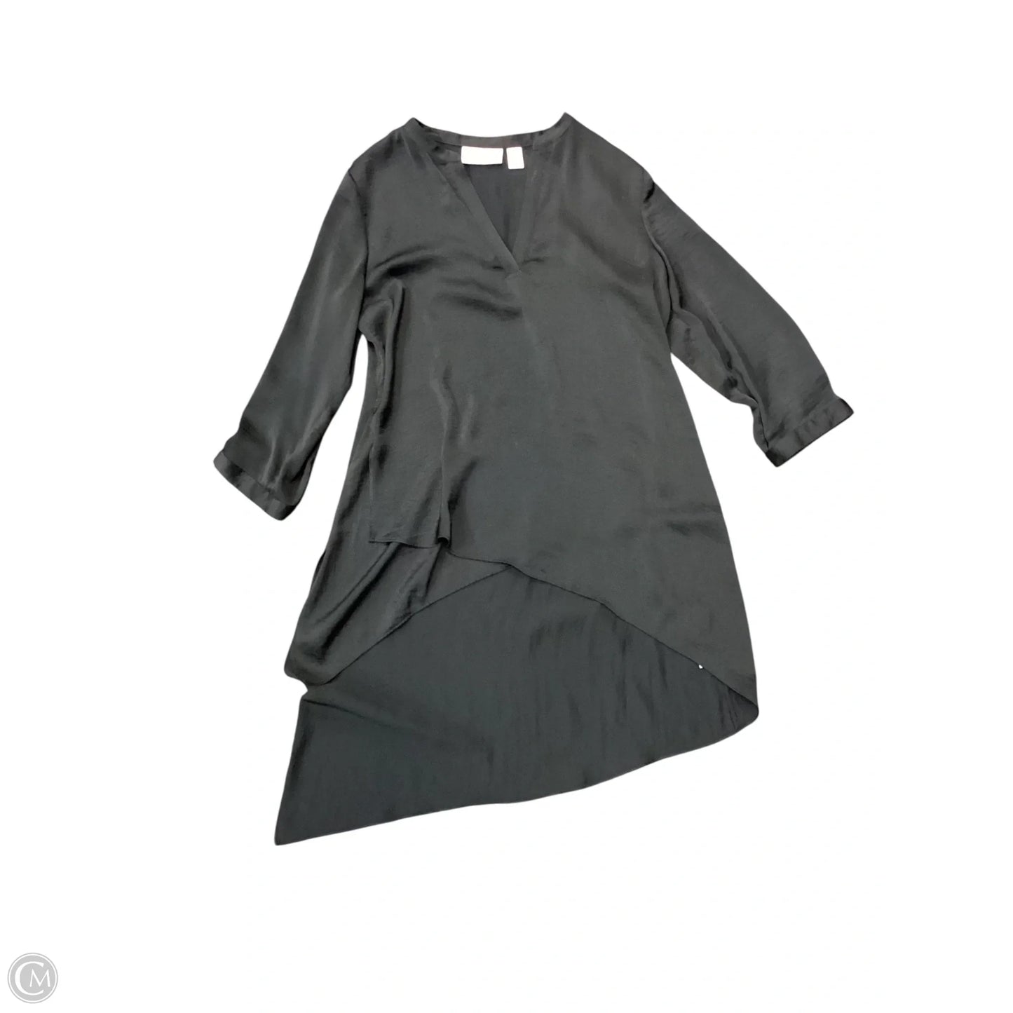 Top 3/4 Sleeve By Chicos In Black, Size: S
