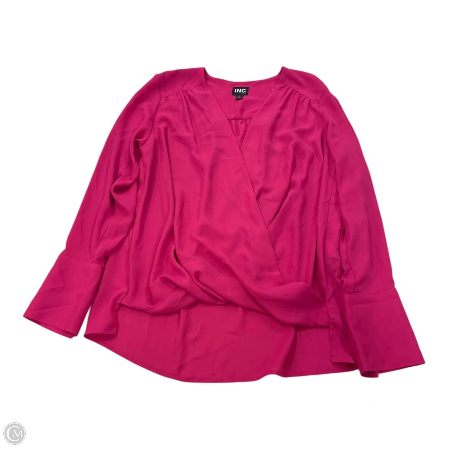 Top 3/4 Sleeve By Inc In Pink, Size: S