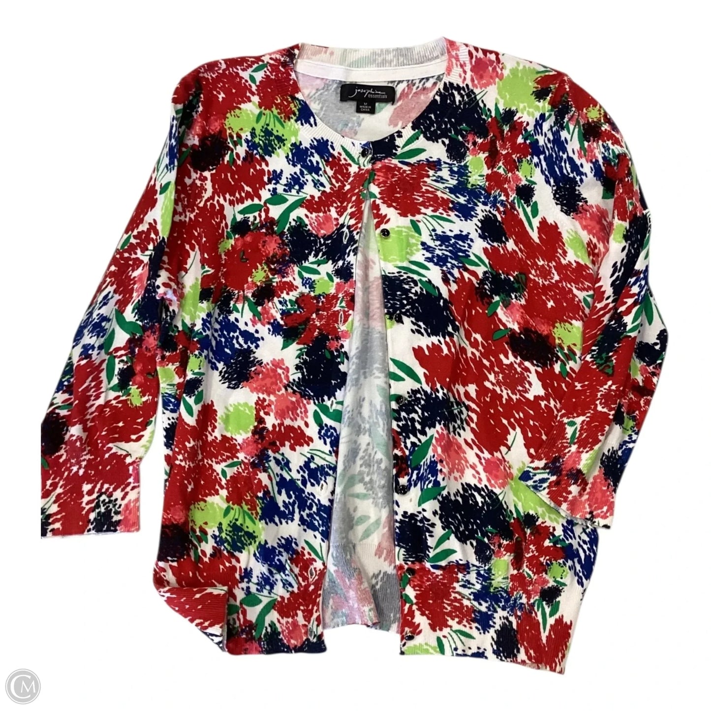 Cardigan By Clothes Mentor In Multi-colored, Size: M