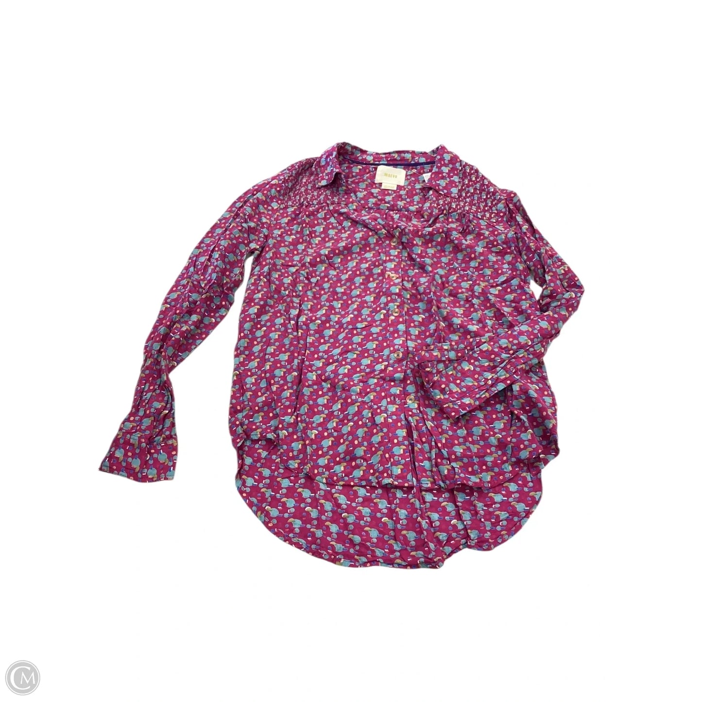 Top Long Sleeve By Maeve In Multi-colored, Size: 0
