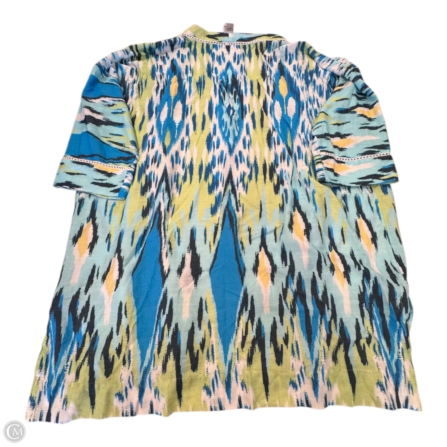 Kimono By Chicos In Blue & Green, Size: Osfm