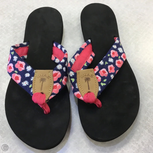 Sandals Flip Flops By Clothes Mentor In Floral Print, Size: 9