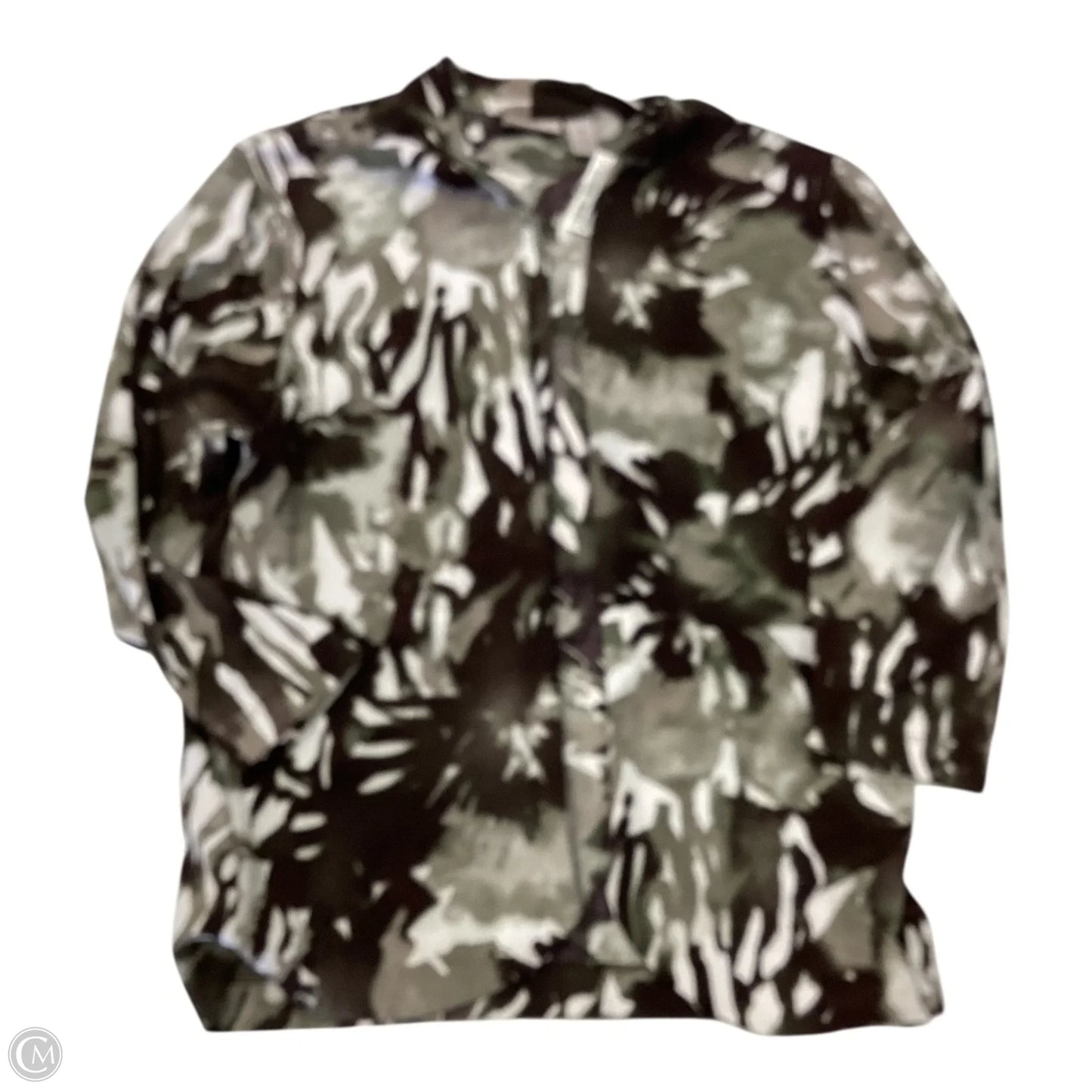 Cardigan By Chicos In Brown & Green, Size: L