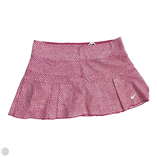 Athletic Skort By Nike In Pink, Size: S
