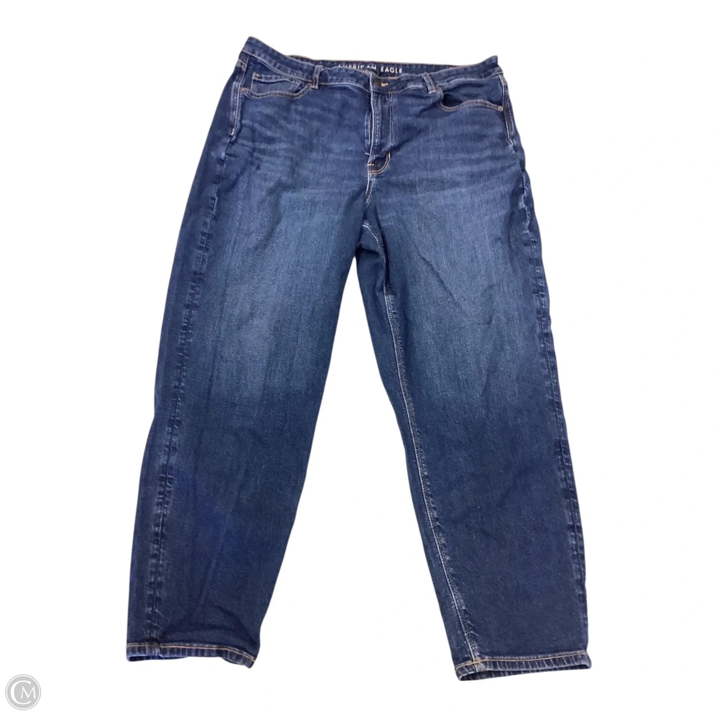 Jeans Cropped By American Eagle In Blue Denim, Size: 20