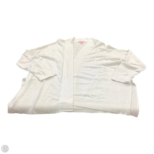 Cardigan Designer By Lilly Pulitzer In White, Size: L