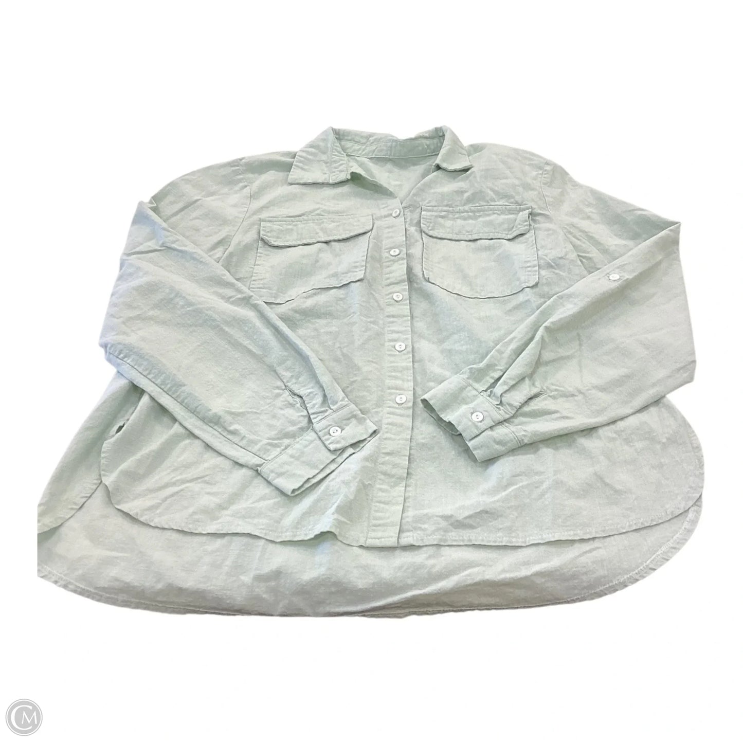 Top Long Sleeve By Clothes Mentor In Green, Size: L